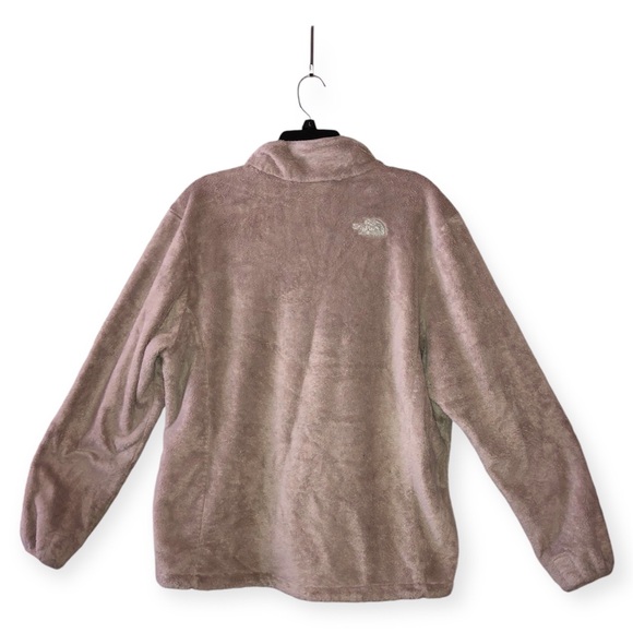 North Face sliver off white soft fluffy jacket - Picture 2 of 6